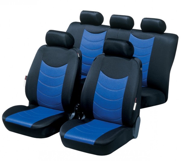 Autositzbezug Schonbezug, Komplett Set, Peugeot 107, Blau