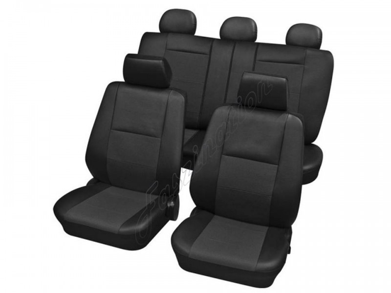 Autositzbezüge für Mitsubishi Pajero Sport III 00-06 Grau Set Schonbezüge Bezug