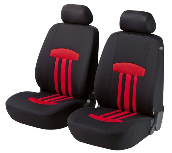 Sitzbezüge Schonbezüge für Hyundai i20 schwarz-rot V16 Vordersitze