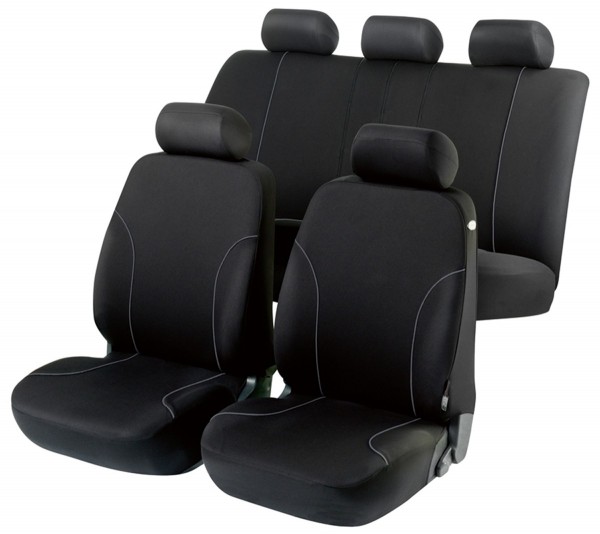 Schwarze Sitzbezüge für ALFA ROMEO 155 Autositzbezug Komplett 