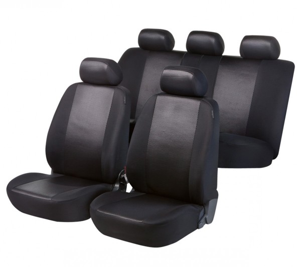 Autositzbezug Schonbezug, Komplett Set, Peugeot 207 CC, Schwarz