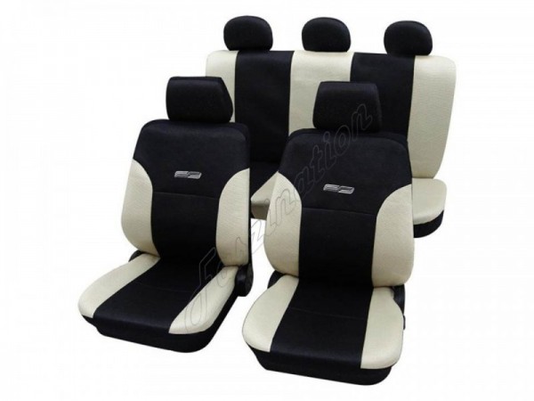 Autositzbezug Schonbezug Lederlook-Optik, Komplett-Set, Honda Accord ohne Seitenairbag, Civi ohne Se