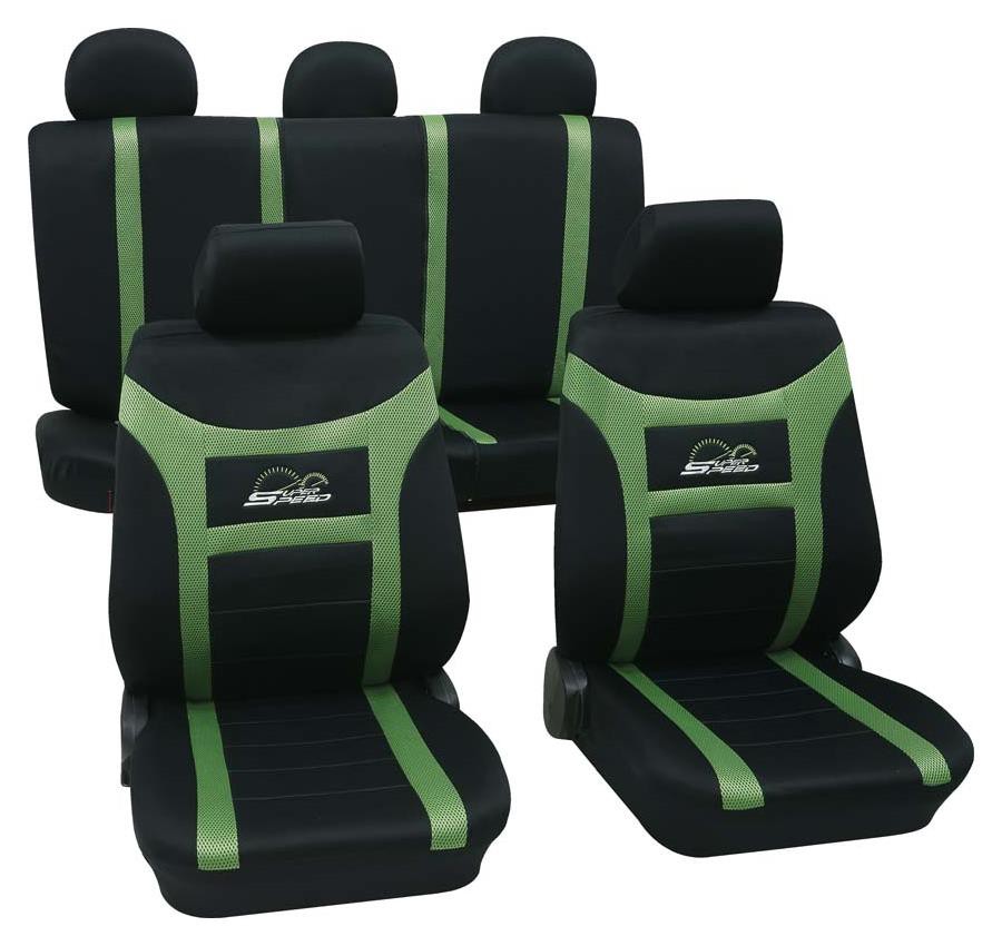 Universal Autositzbezüge für Seat Arosa Grün Sitzbezug Autositz Schonbezüge Set