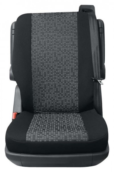 Transporter Autositzbezug, Schonbezug, 1 x Einzelsitz hinten, Citroen Jumper, Farbe: Schwarz/Grau