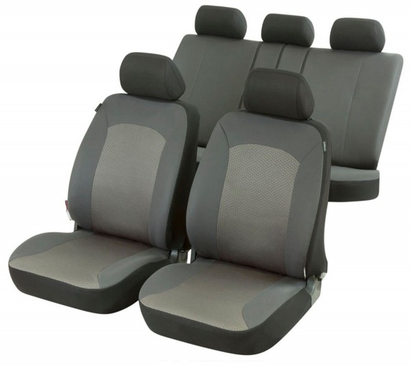 Autositzbezug Schonbezug, Komplett Set, Mazda Sitzbezüge komplett, Grau