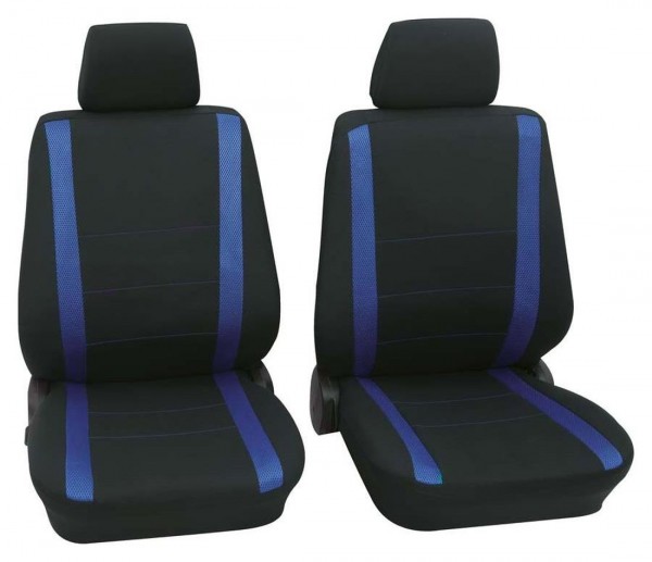 Schwarz-blaue Velours Sitzbezüge für LAND ROVER FREELANDER Autositzbezug VORNE 