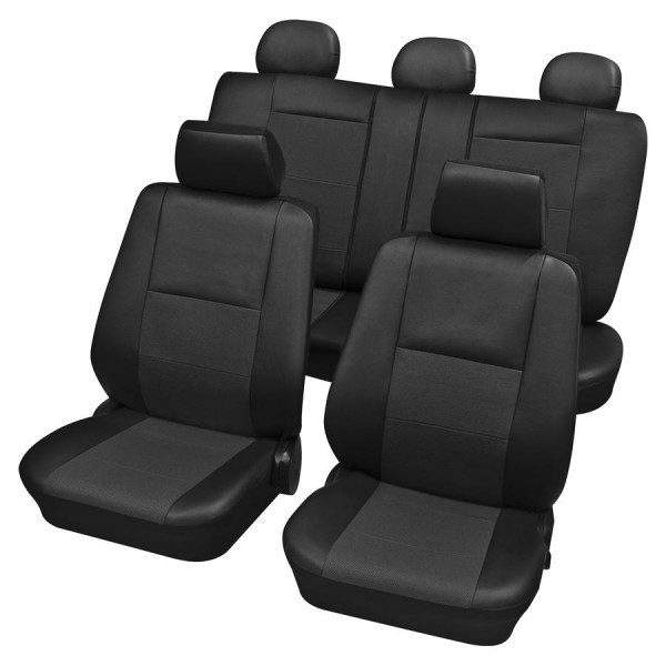 Autositzbezug Schonbezug, Komplett-Set, Honda Insight, Schwarz Anthrazit