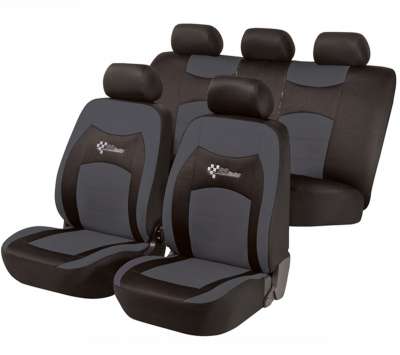Schonbezüge Autositzbezüge für Mazda 3 schwarz-weiss NO2661993 Set
