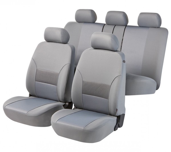 Autositzbezug Schonbezug, Komplett Set, Mini Sitzbezüge komplett, Grau