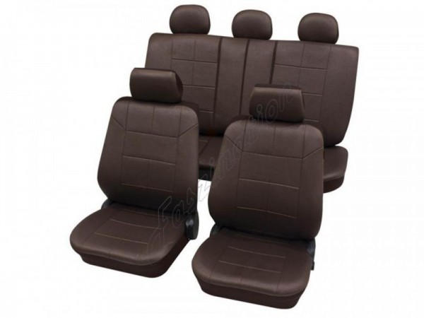Hochwertige Sitzbezüge passend für Opel Vivaro (Schwarz-Braun)