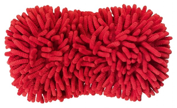 Auto Waschschwamm, Mikrofaser, schonend zum Lack, 24 x 14 x 5 cm, rot