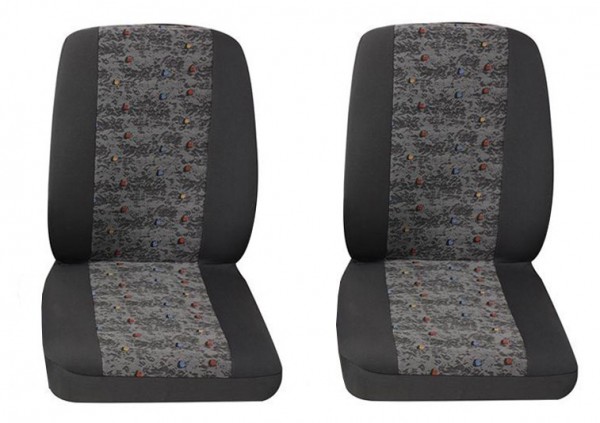 Transporter Autositzbezug, Schonbezug, 2 x Einzelsitz, Nissan Kubistar, Farbe: Grau