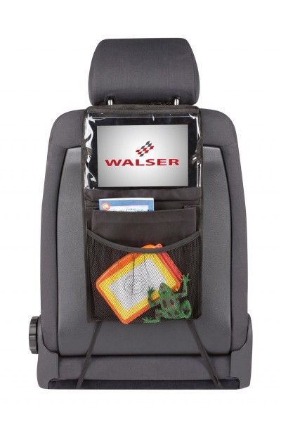Rücksitztasche, universal, mit Tablethalter, einfache Montage, schwarz