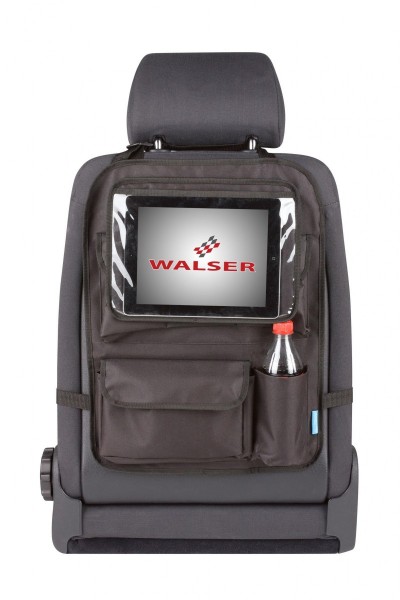 Rücksitztasche, universal, mit abnehmbarem Tablethalter, einfache Montage, schwarz