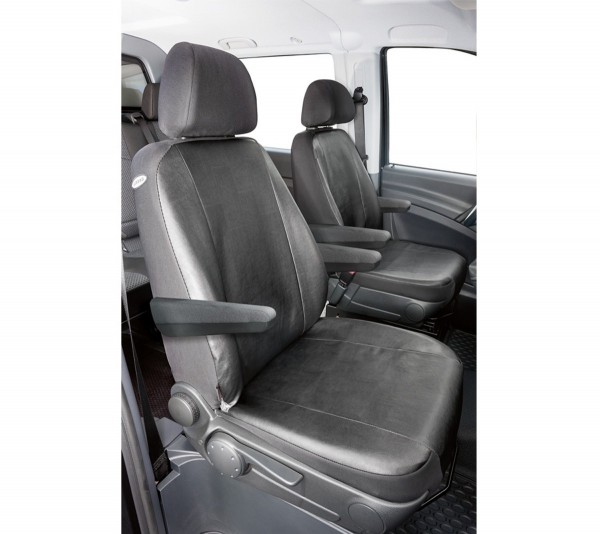 Transporter Autositzbezug, Mercedes V-Klasse/Vito/Viano, 2 Einzelsitze für Armlehne innen/außen, Nap